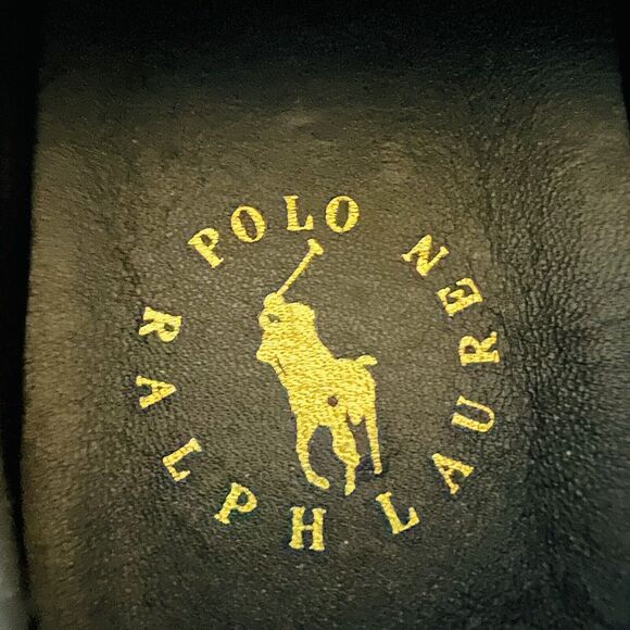 POLO RALPH LAUREN Bryn Brown Black Leopard Leather Sneakers - US 7.5 - Picture 3 of 7